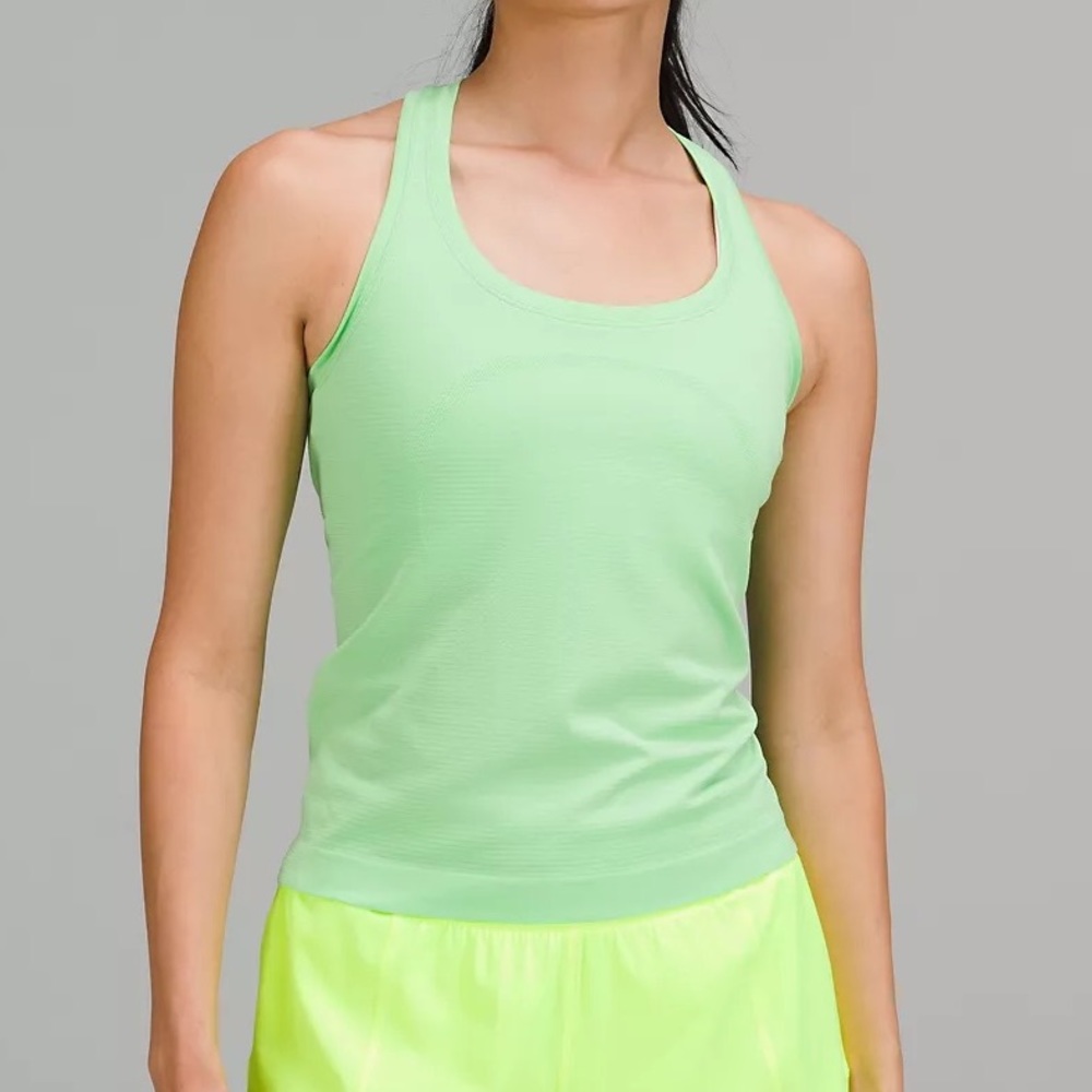 Lululemon swiftly tech tank neon green